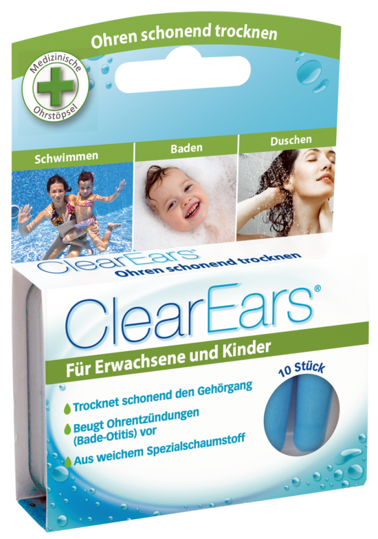 Clearears Ohrstöpsel - entfernen Wasser aus den Ohren